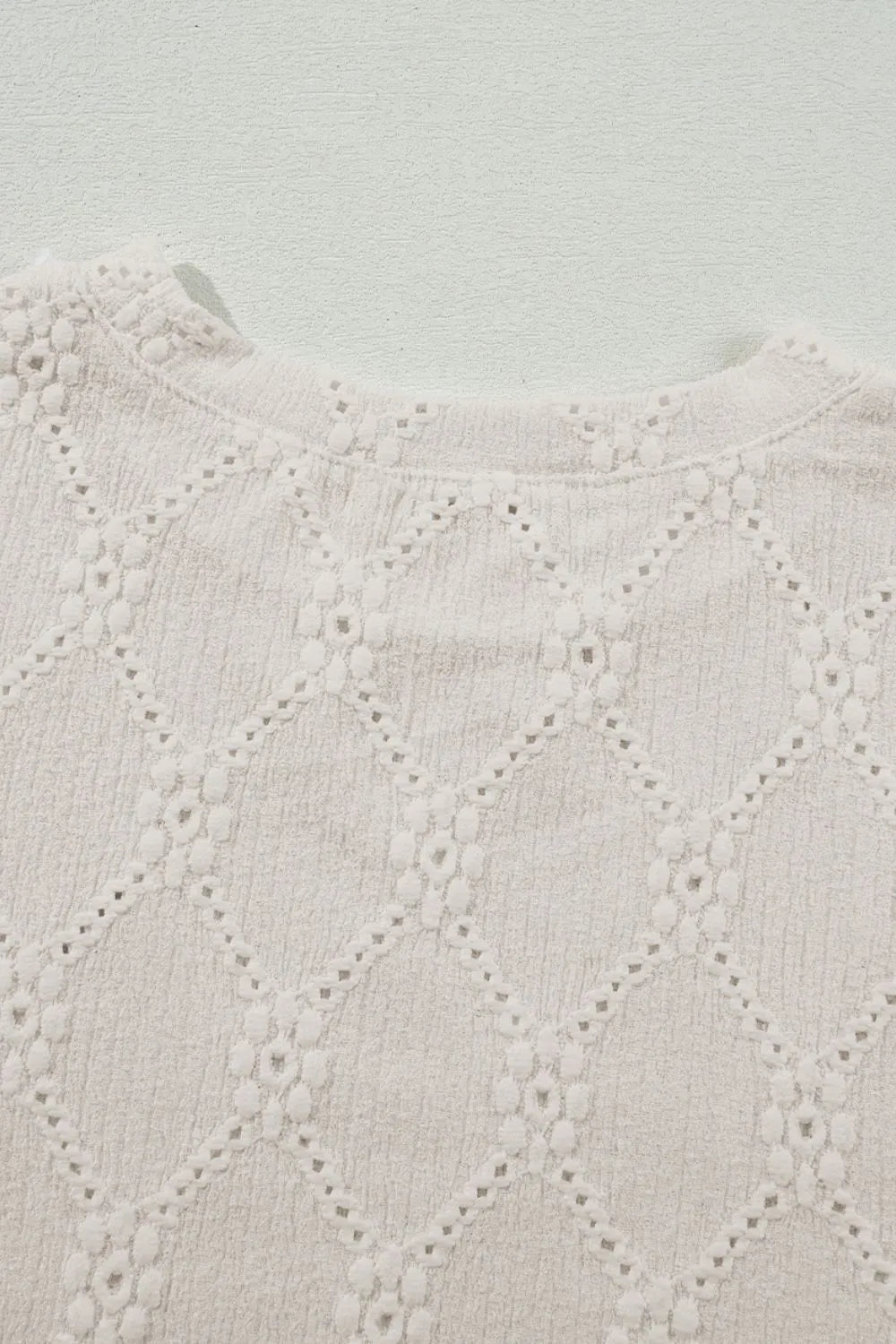 Simply Love: Eyelet Blouse, Short Sleeve
