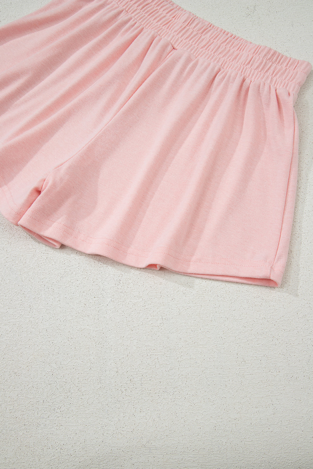 Light Pink 3 Pcs Crop Tank Top Shorts with Cardigan Set