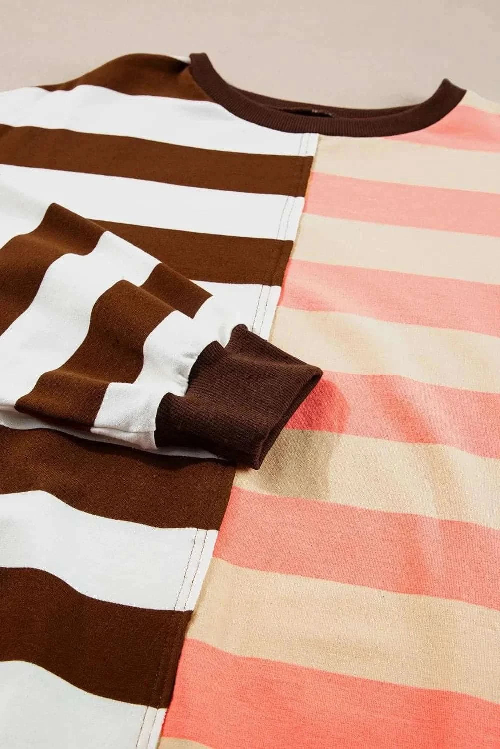 Casual Striped Sweatshirt - Opaque - Love Salve