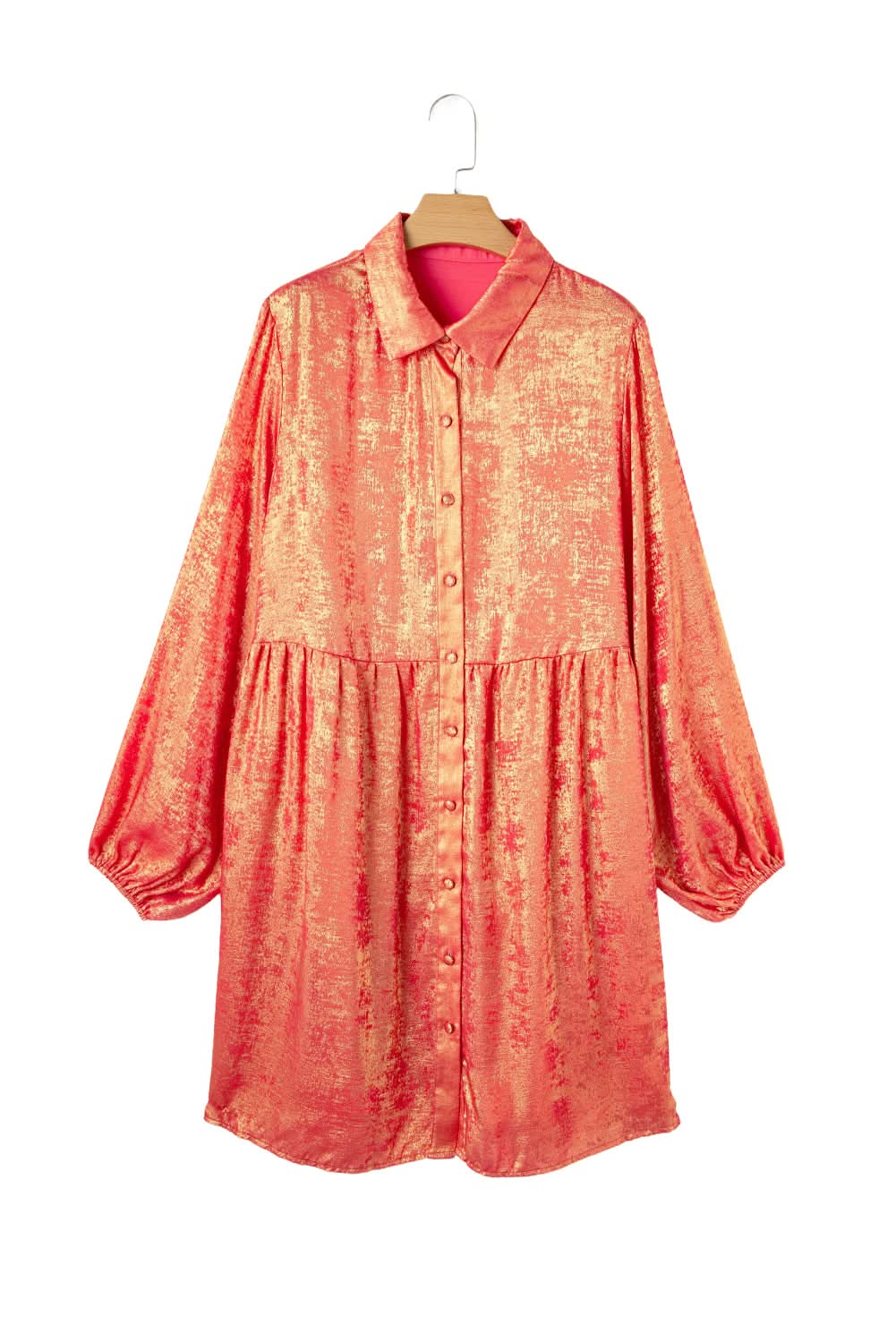 Peach blossom plus size mini dress - Love Salve
