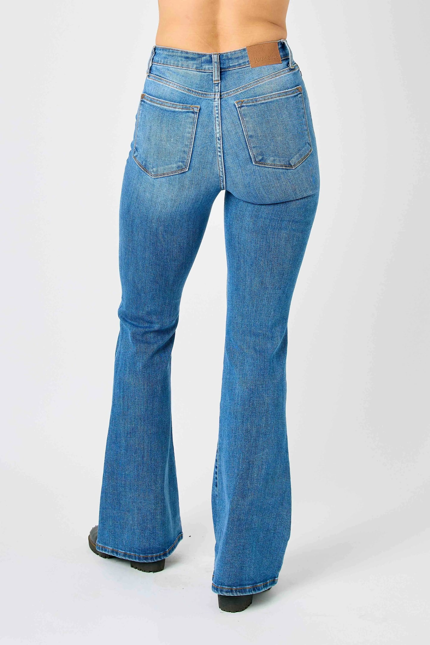 Judy Blue Plus Size High Waisted Classic Flare Jeans - Love Salve