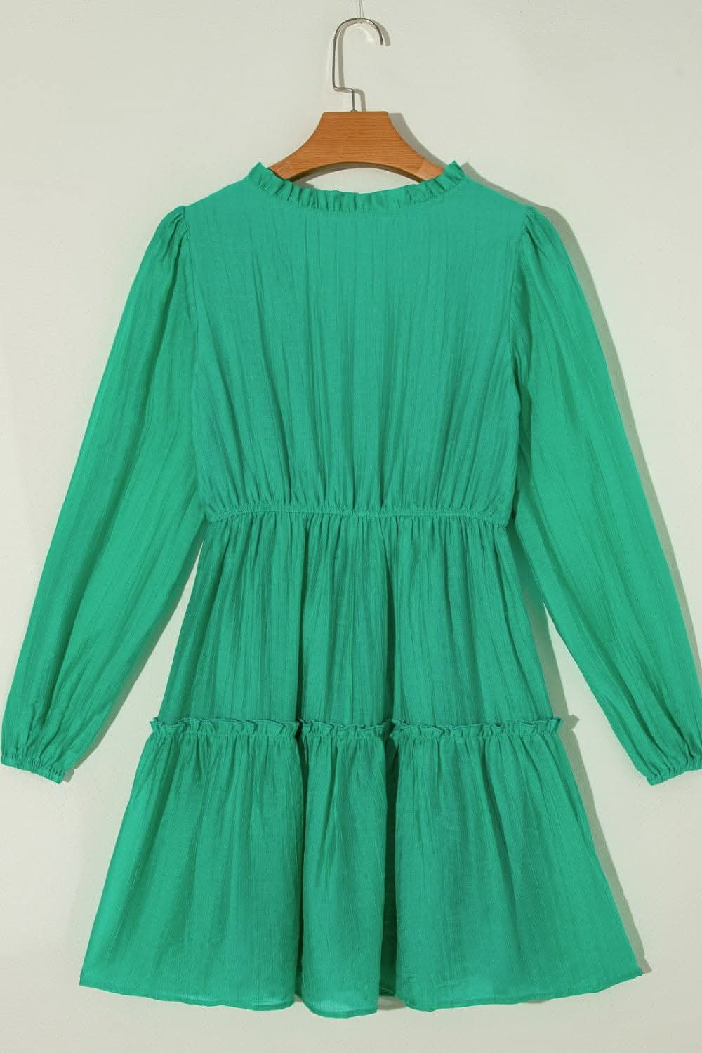 Frill V-Neck Mini Dress - Chic Style for Effortless Elegance - Love Salve