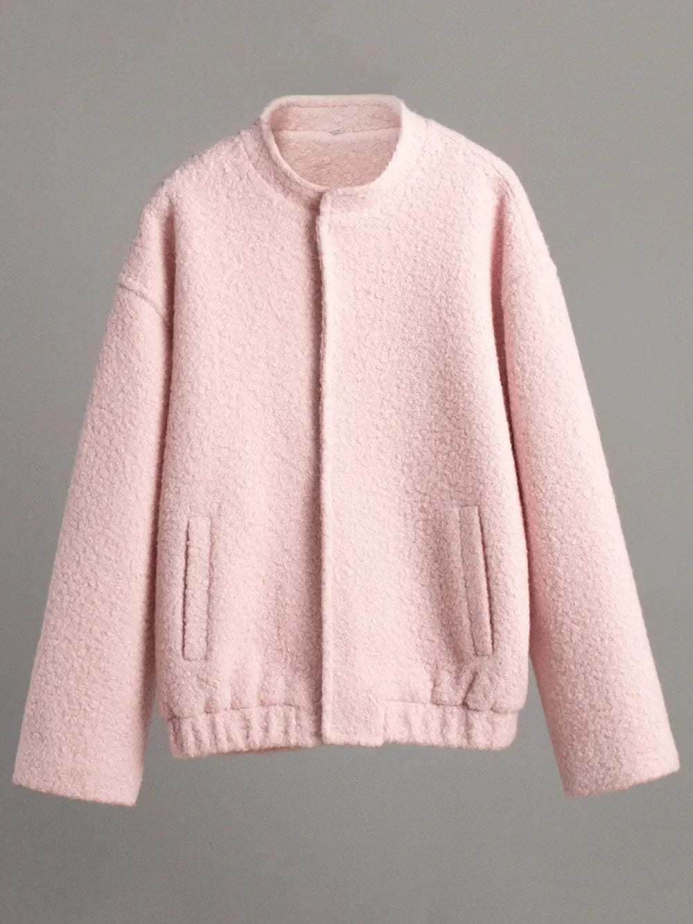 Double Take: Plush Mock Neck Jacket