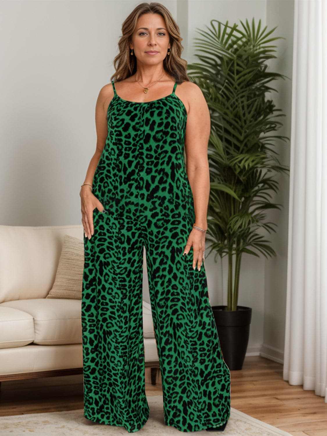 Chic leopard print jumpsuit - Love Salve