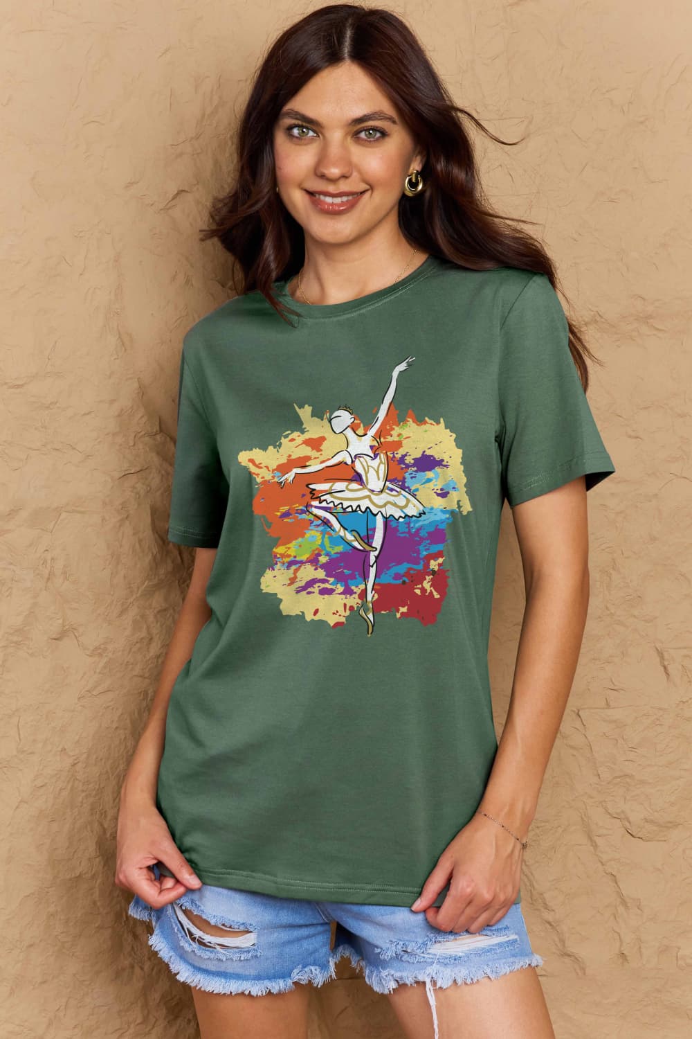 Simply Love: Ballet Dancer Cotton Tee