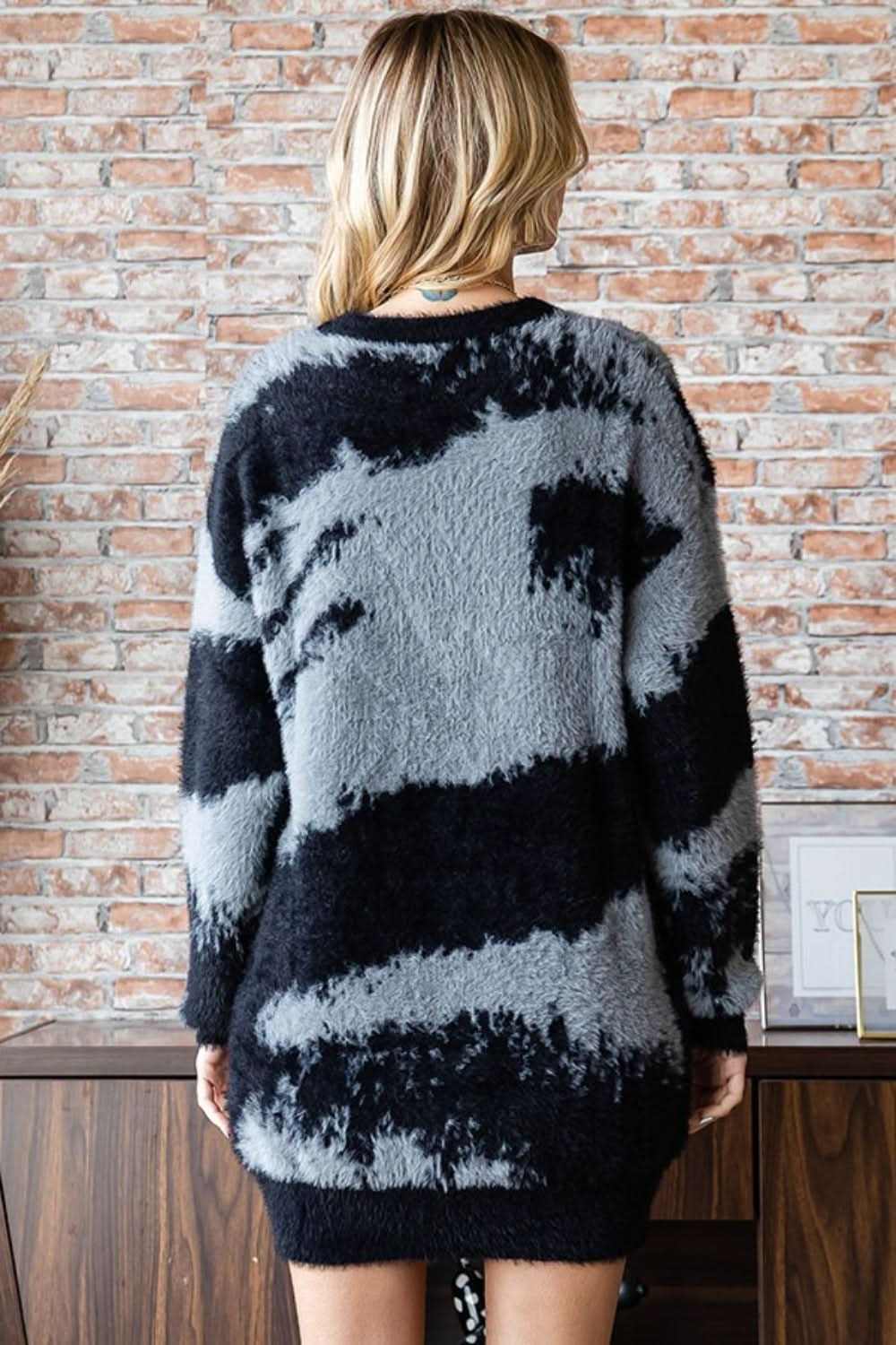 First Love Abstract Feather Yarn Sweater - Love Salve