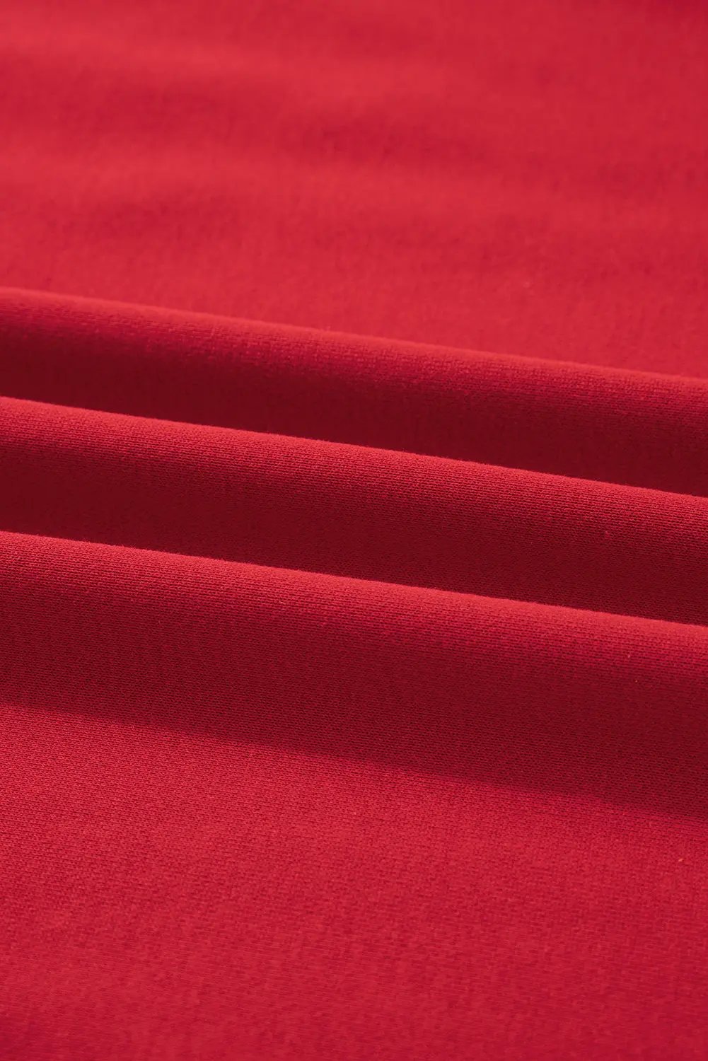 Fiery Red Varsity Striped Detail Crew Neck Plus Sweatshirt Dear-Lover Dropshipping