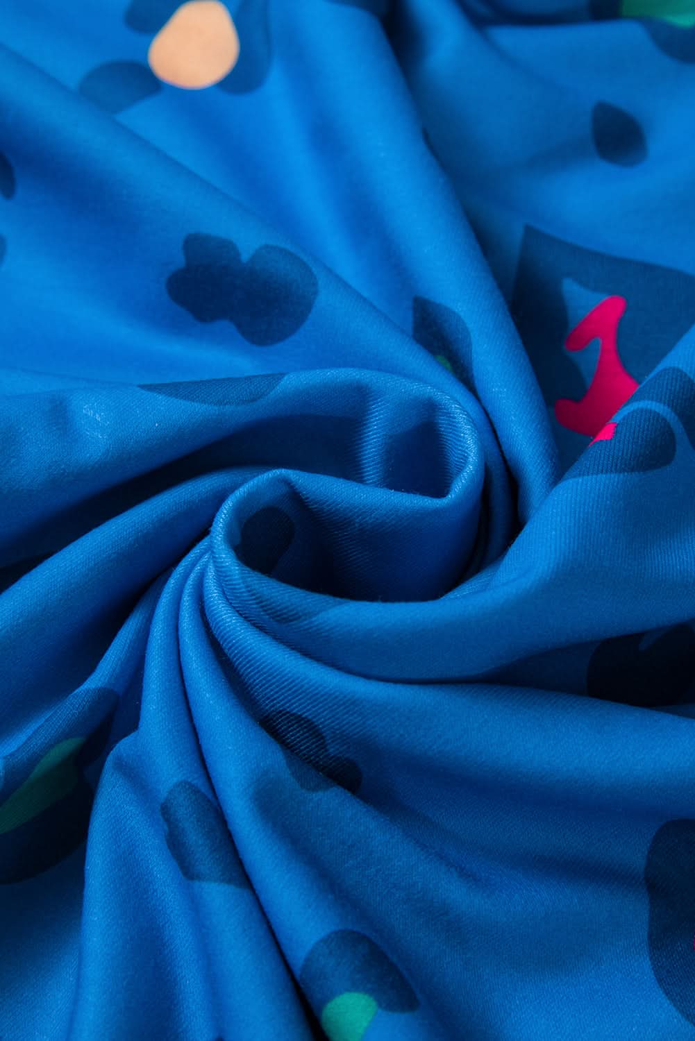 Sky blue leopard print pullover - Love Salve