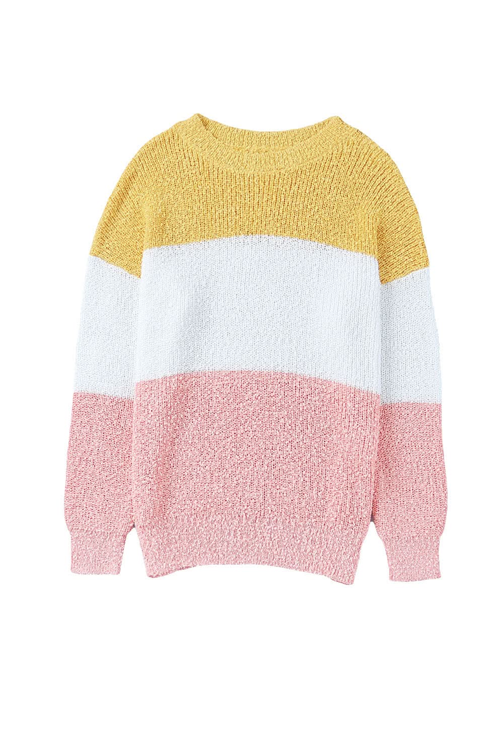 Yellow Plus Size Bubble Sleeve Sweater - Love Salve