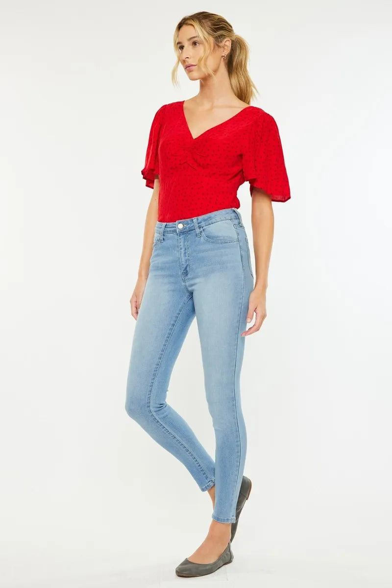 Kancan High Rise Super Skinny Jeans for Women - Love Salve