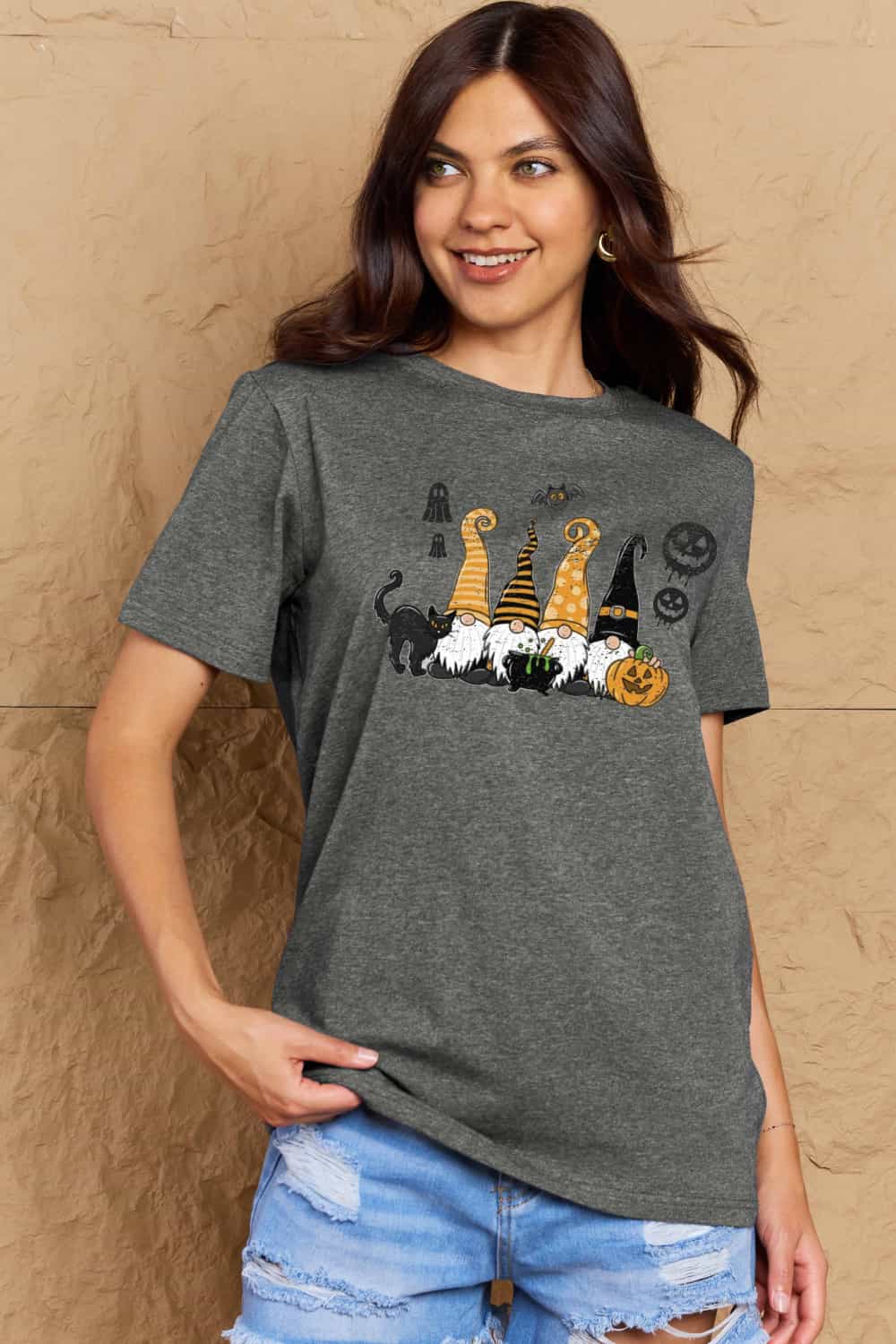 Simply Love Halloween Tee: Cotton Graphic