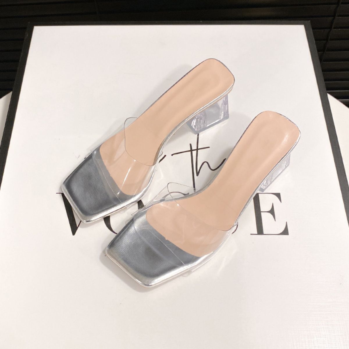 Strut & Shine Open Toe Block Heel Sandals