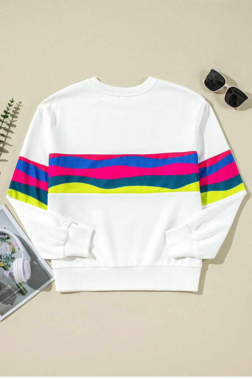 Chic long sleeve contrast top - Love Salve