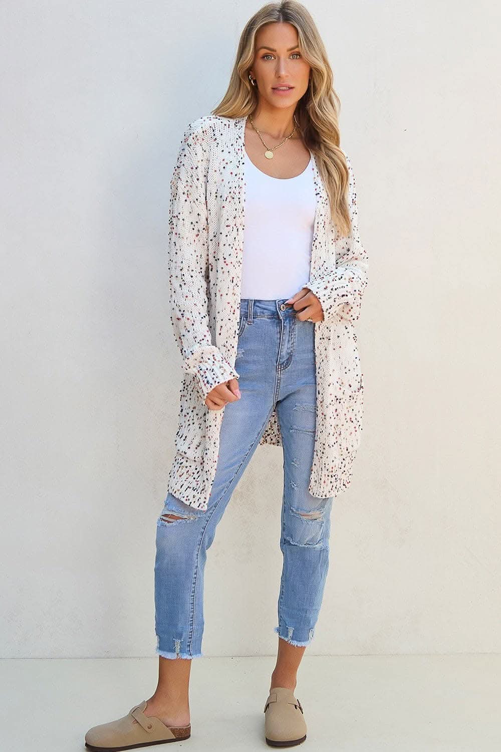 Cozy cardigan with pockets, soft blend - Love Salve