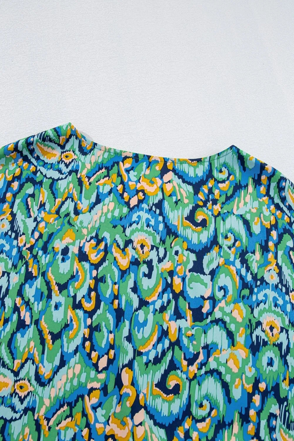 Abstract Print V Neck Half Sleeve Loose Fit Blouse - Product image 6 by Simply Love