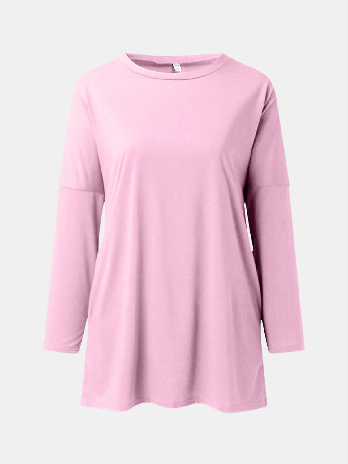 Pocketed long sleeve tee - chic style - Love Salve