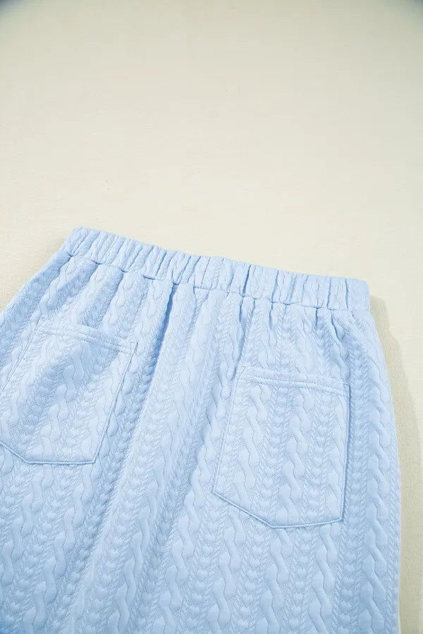 Simply Love: Textured Tee & Skirt Set