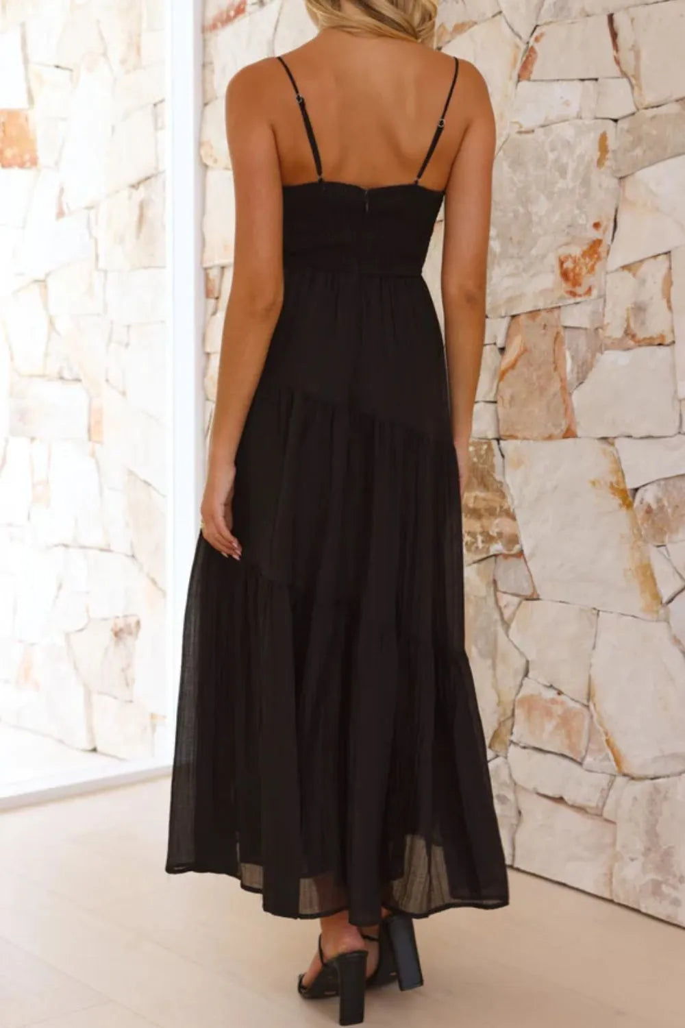 Whimsical Breeze Smocked Cami Maxi Dress