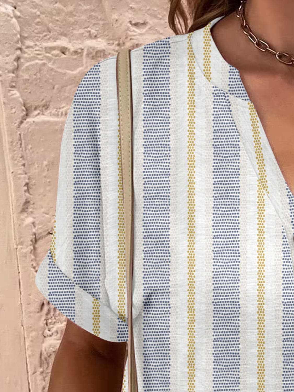 Chic sheer short sleeve blouse - Love Salve