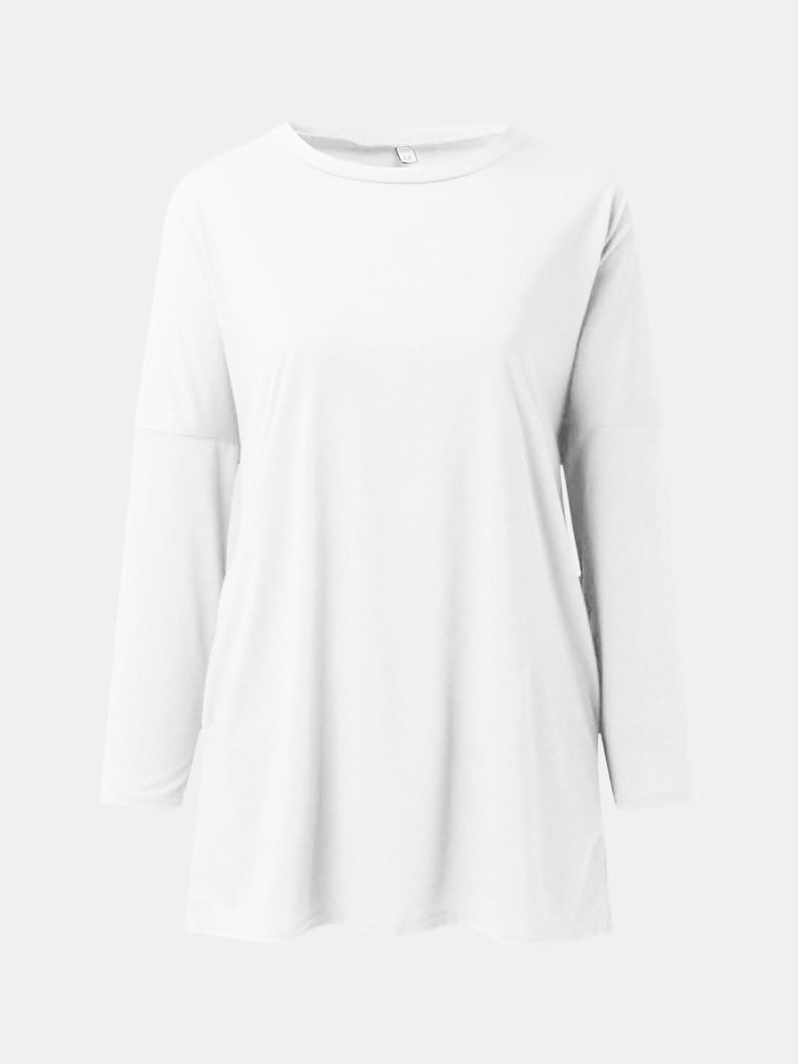 Pocketed long sleeve tee - chic style - Love Salve