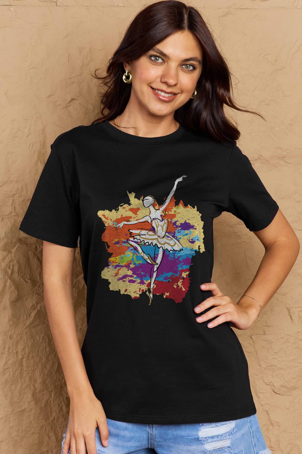 Simply Love: Ballet Dancer Cotton Tee