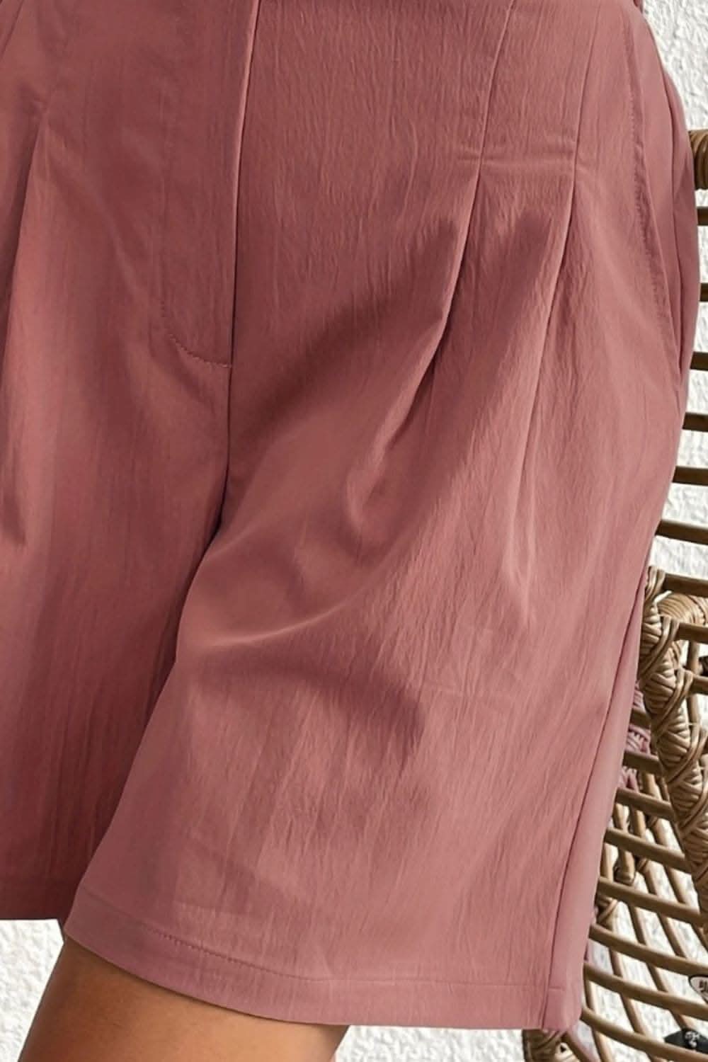 High-waisted pocket shorts for women - Love Salve