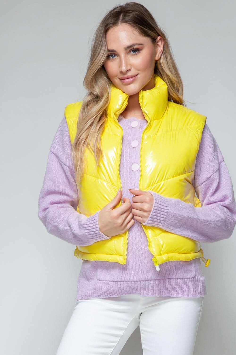 Snobbish shiny quilted vest - Love Salve