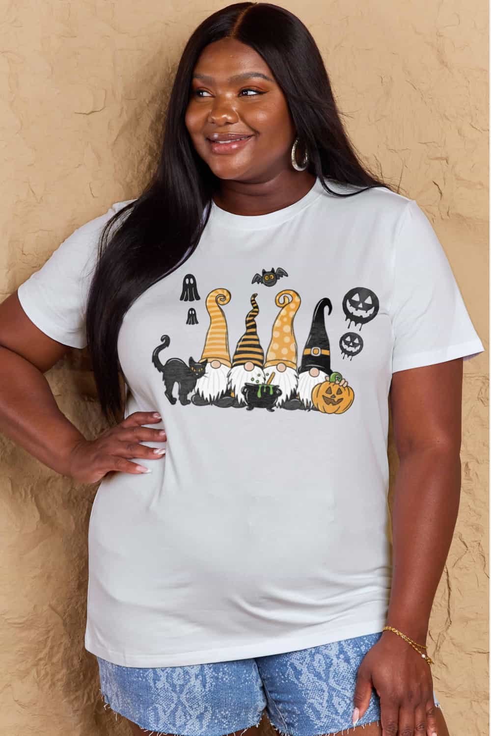 Simply Love Halloween Tee: Cotton Graphic