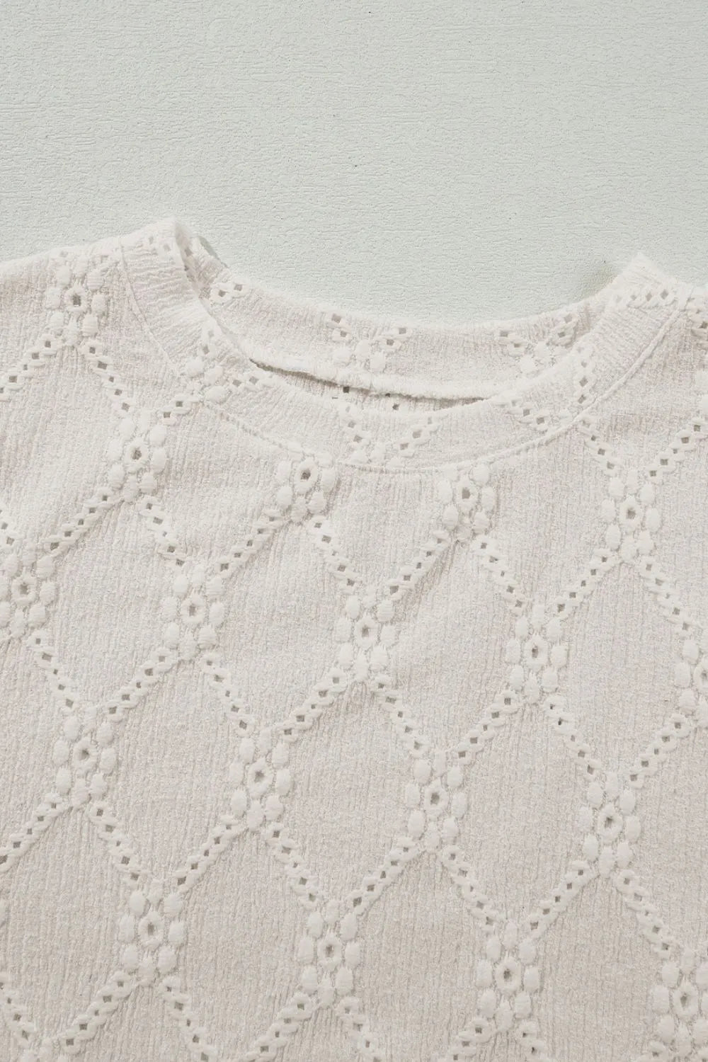 Simply Love: Eyelet Blouse, Short Sleeve