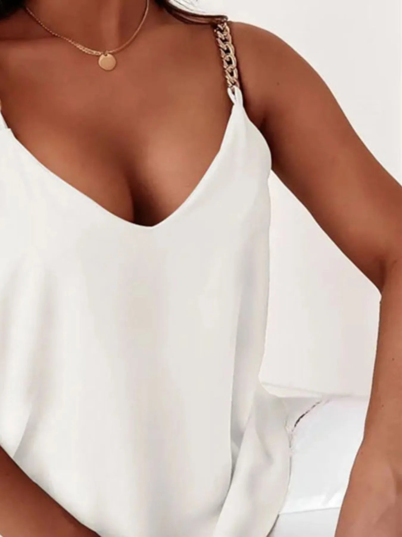 Chain Reaction V-Neck Tank Top
