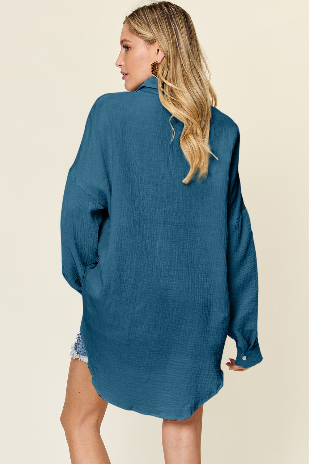 Double Take: Pocketed Button-Up Shirt