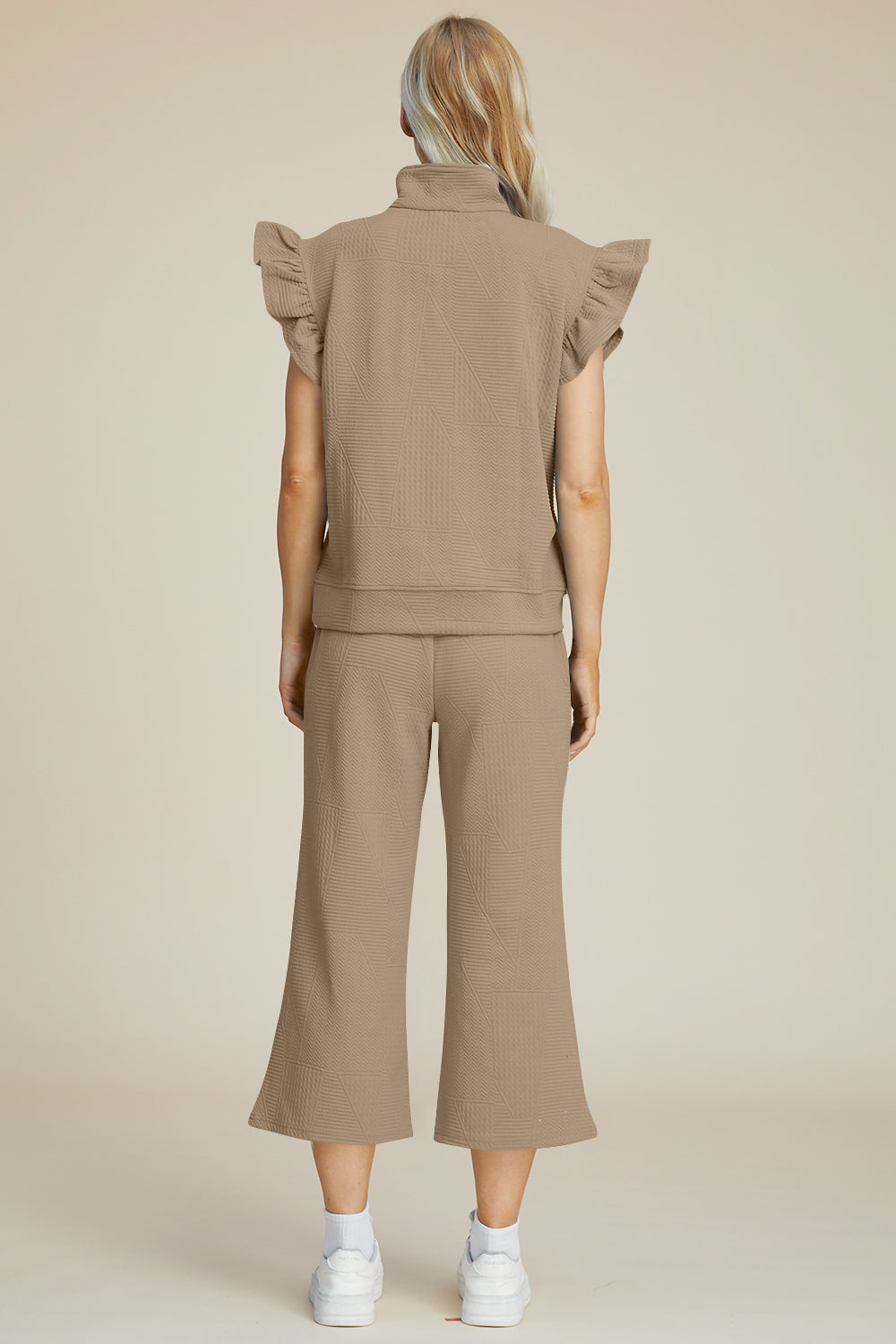 Double Take: Ruffle Top & Wide Leg Pants Set