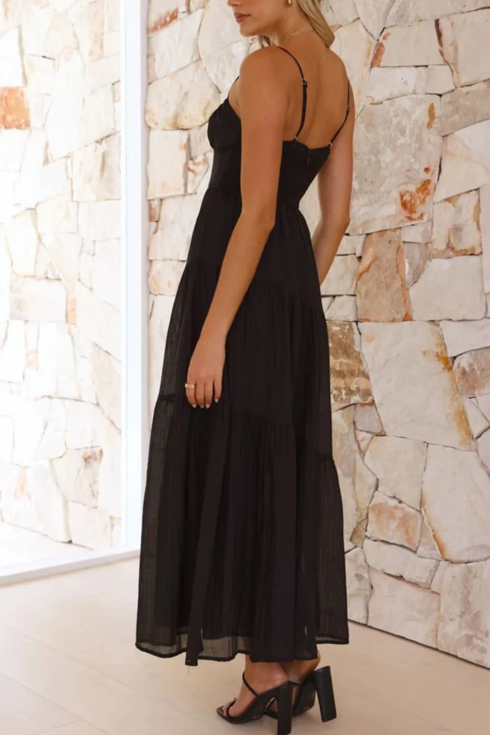 Whimsical Breeze Smocked Cami Maxi Dress