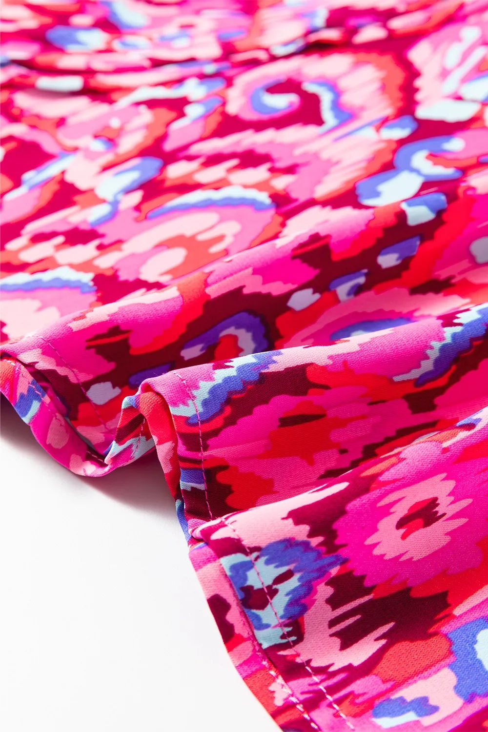 Abstract Print V Neck Half Sleeve Loose Fit Blouse - Product image 15 by Simply Love