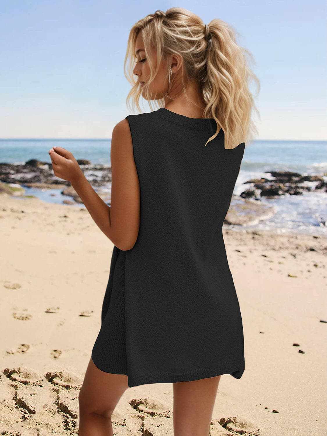 Chic slit neck lounge set, S-XL - Love Salve
