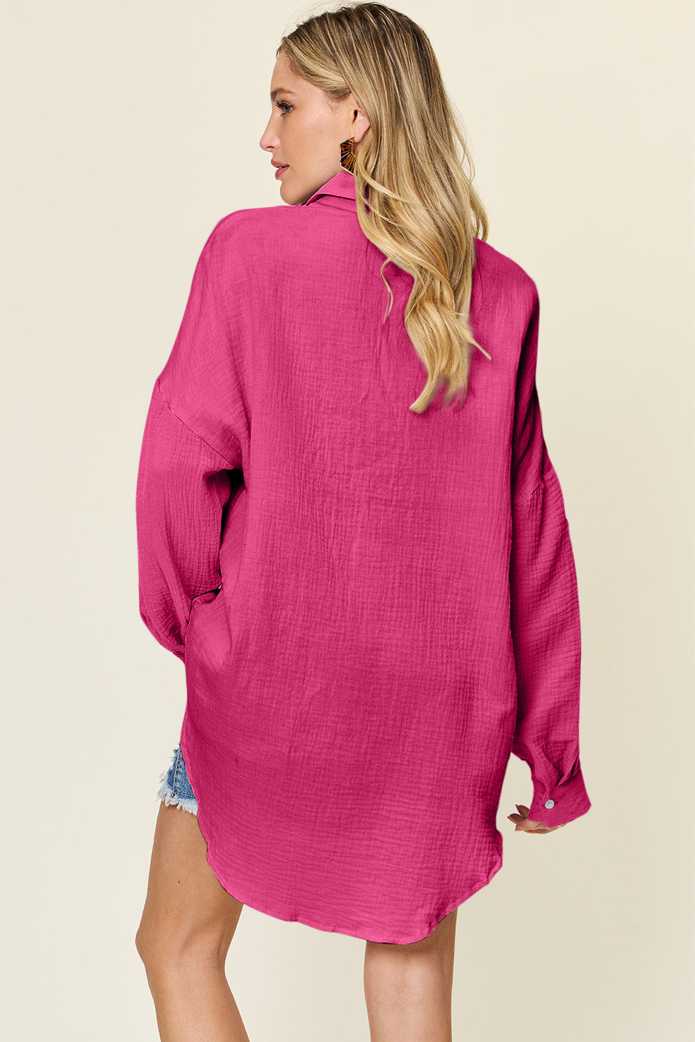Double Take: Pocketed Button-Up Shirt