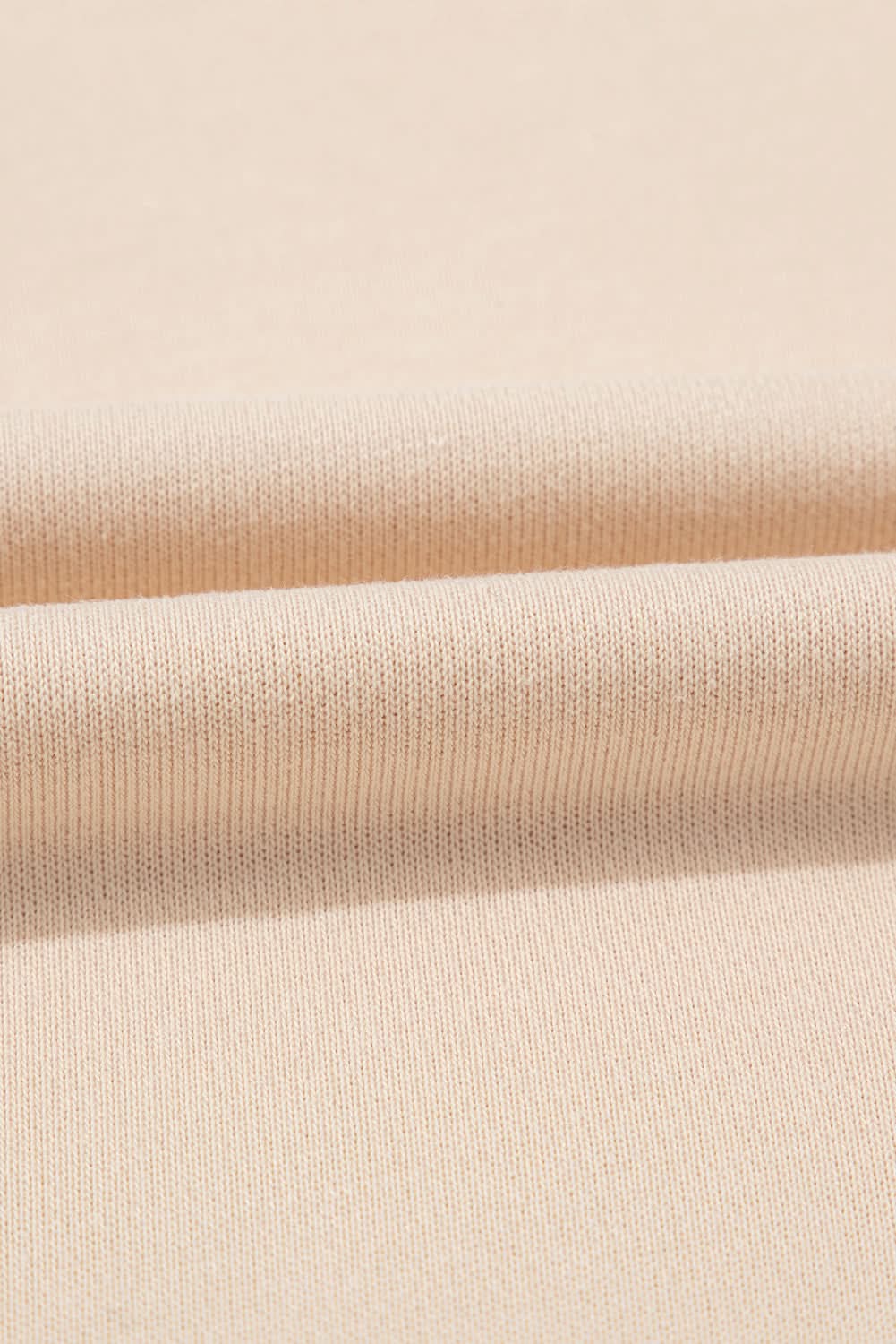 Apricot THANKS Chenille Embroidered Drop Shoulder Graphic Sweatshirt - Love Salve