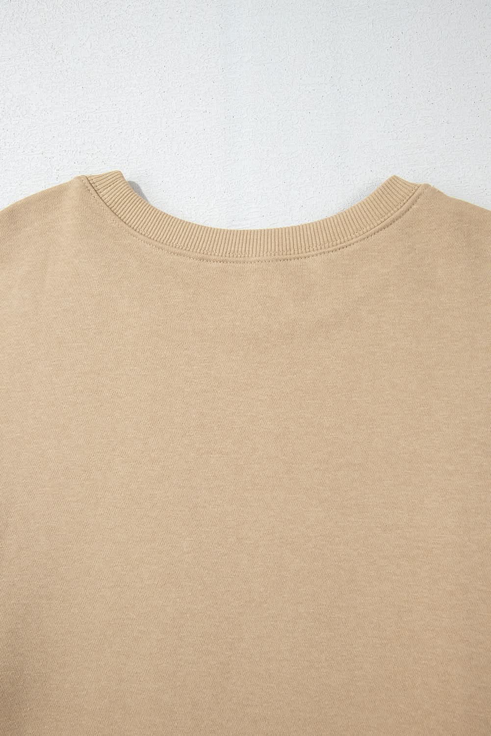 Apricot plus size crew neck sweatshirt - Love Salve