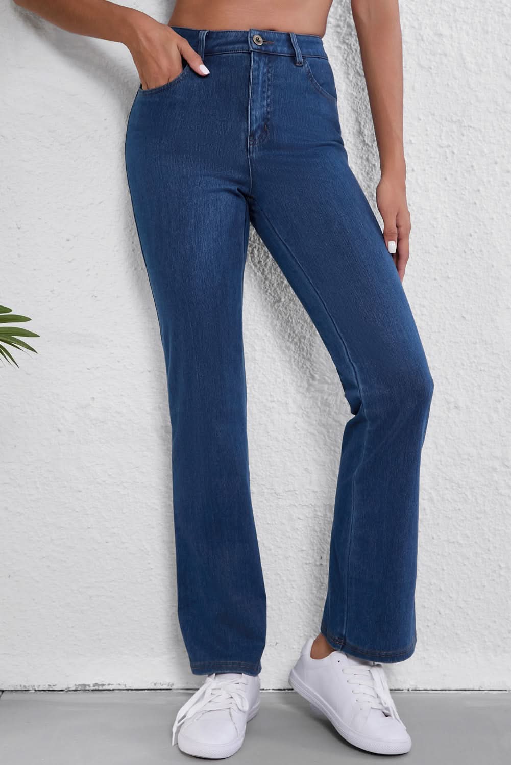 Ashleigh blue stretchy bootcut jeans