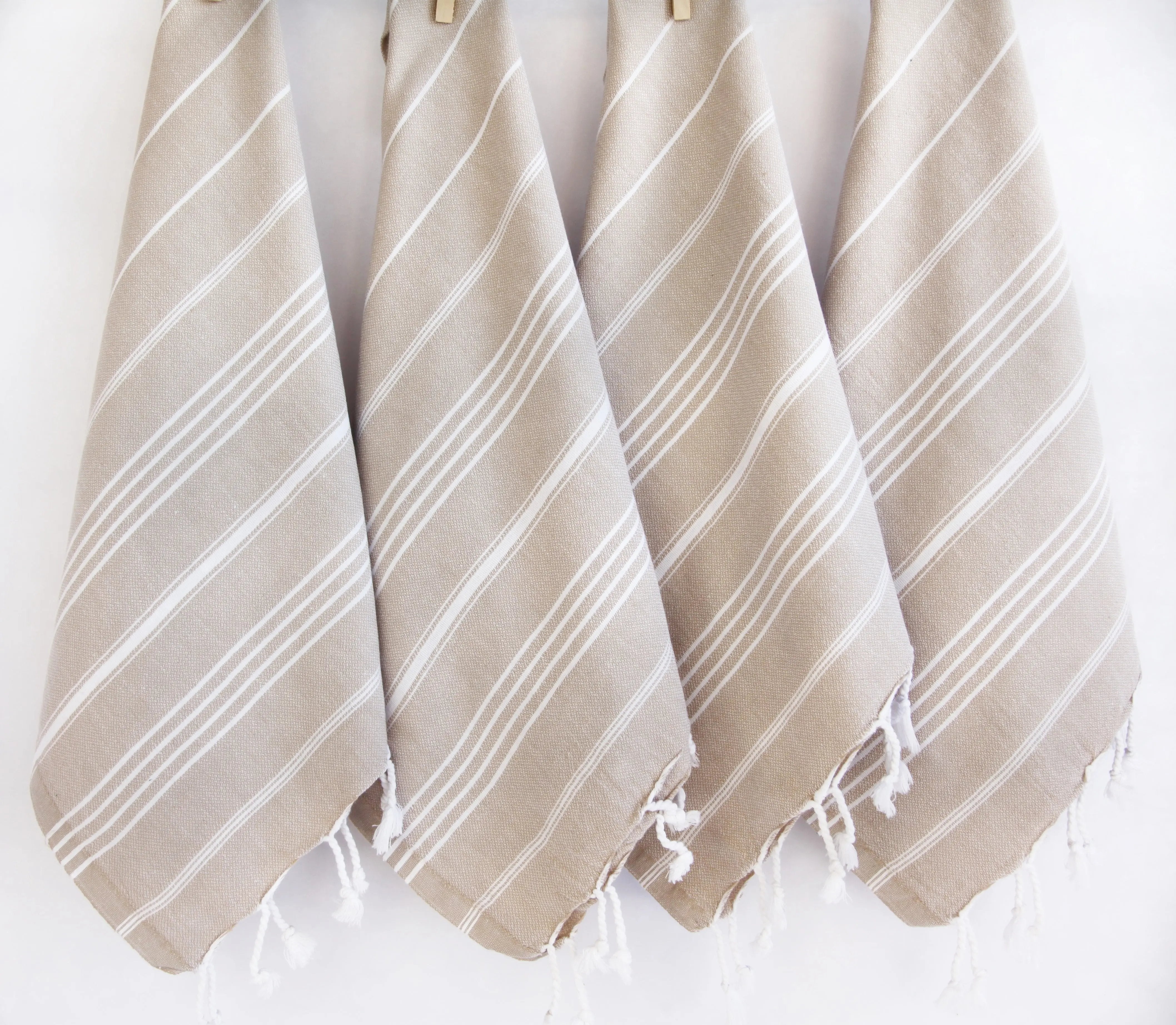 Monaco Hand Towel 100 Percent Natural Turkish Cotton 20 Inch W x 36 Inch L Eco Friendly Quick Drying Soft Large Size - Love Salve