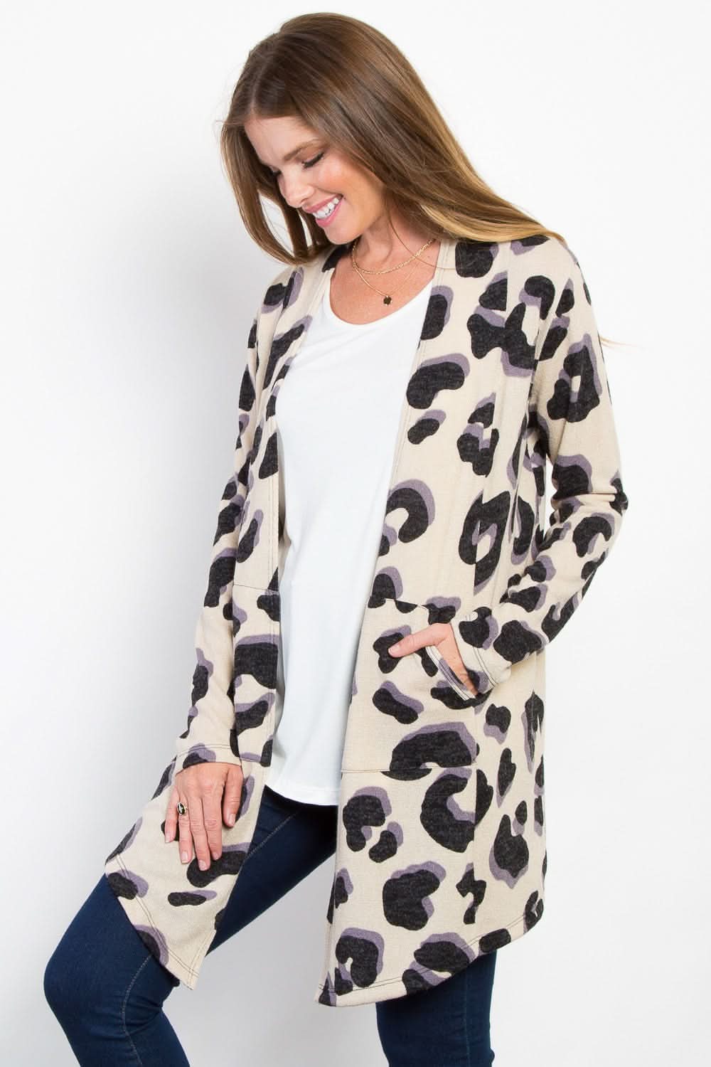Be Stage Pocketed Knit Cardigan - Love Salve
