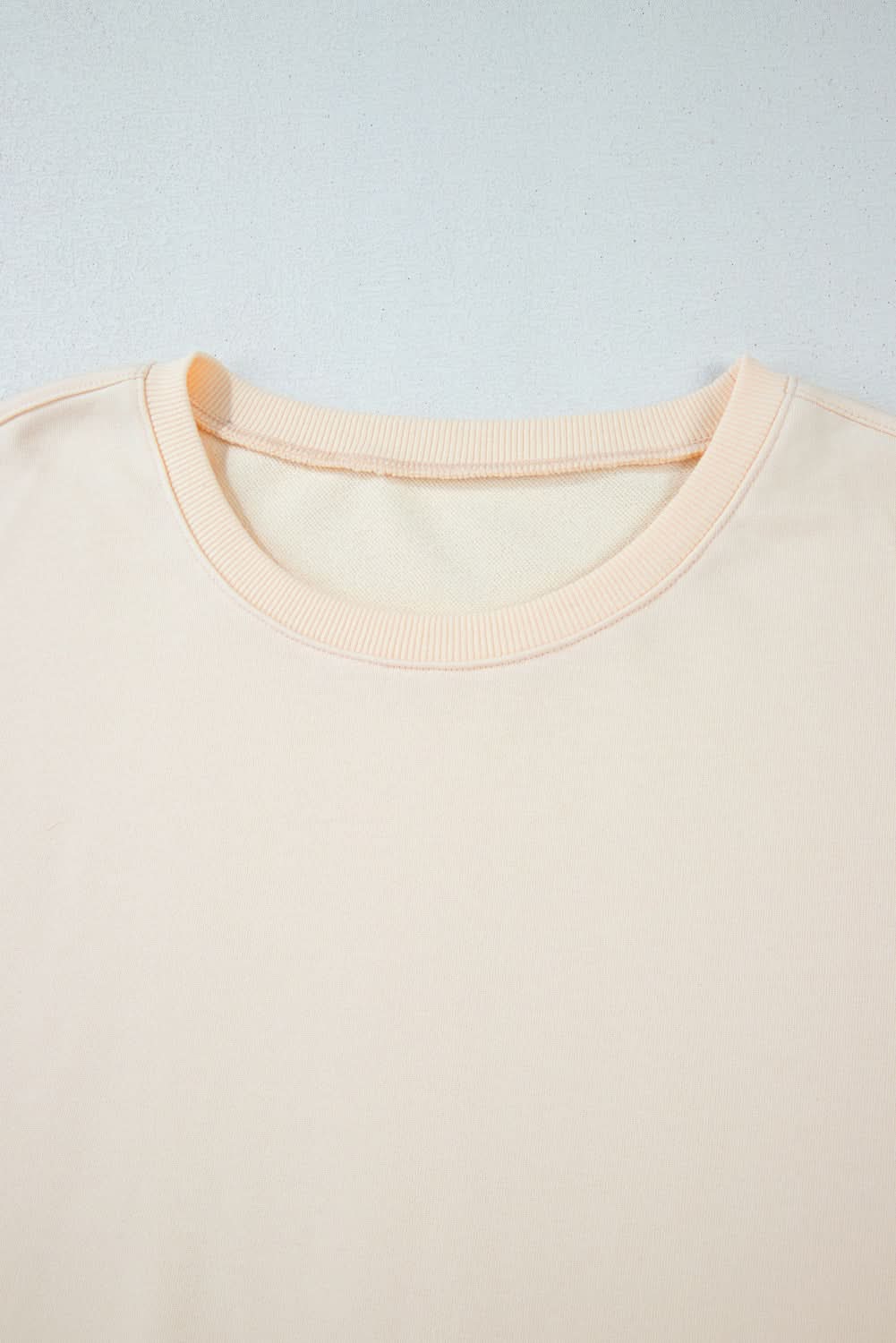 Beige plus size patchwork sweatshirt - Love Salve