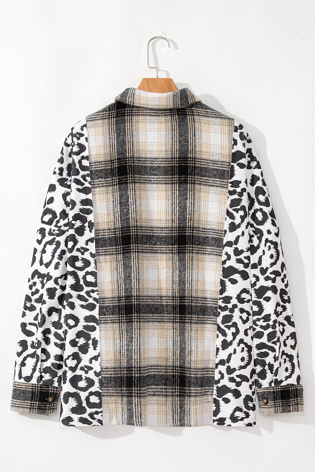 Black Plus Size Plaid Shacket - Love Salve