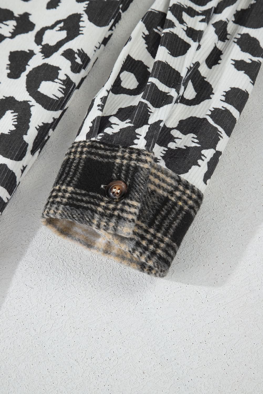 Black Plus Size Plaid Shacket - Love Salve
