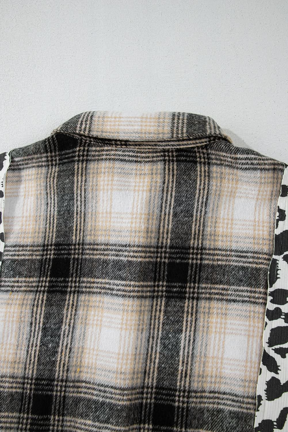 Black Plus Size Plaid Shacket - Love Salve