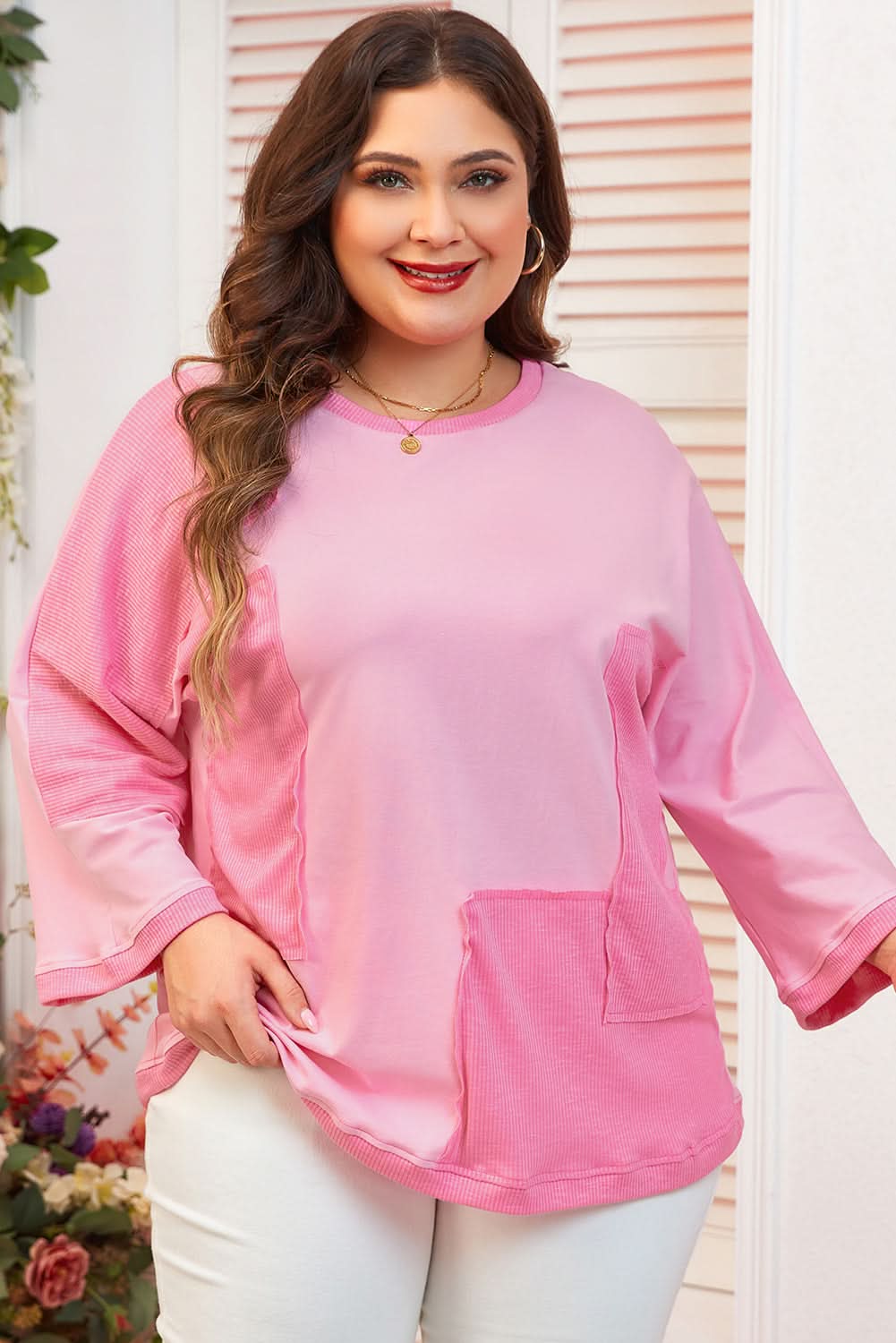 Bonbon plus size high-low tee - Love Salve
