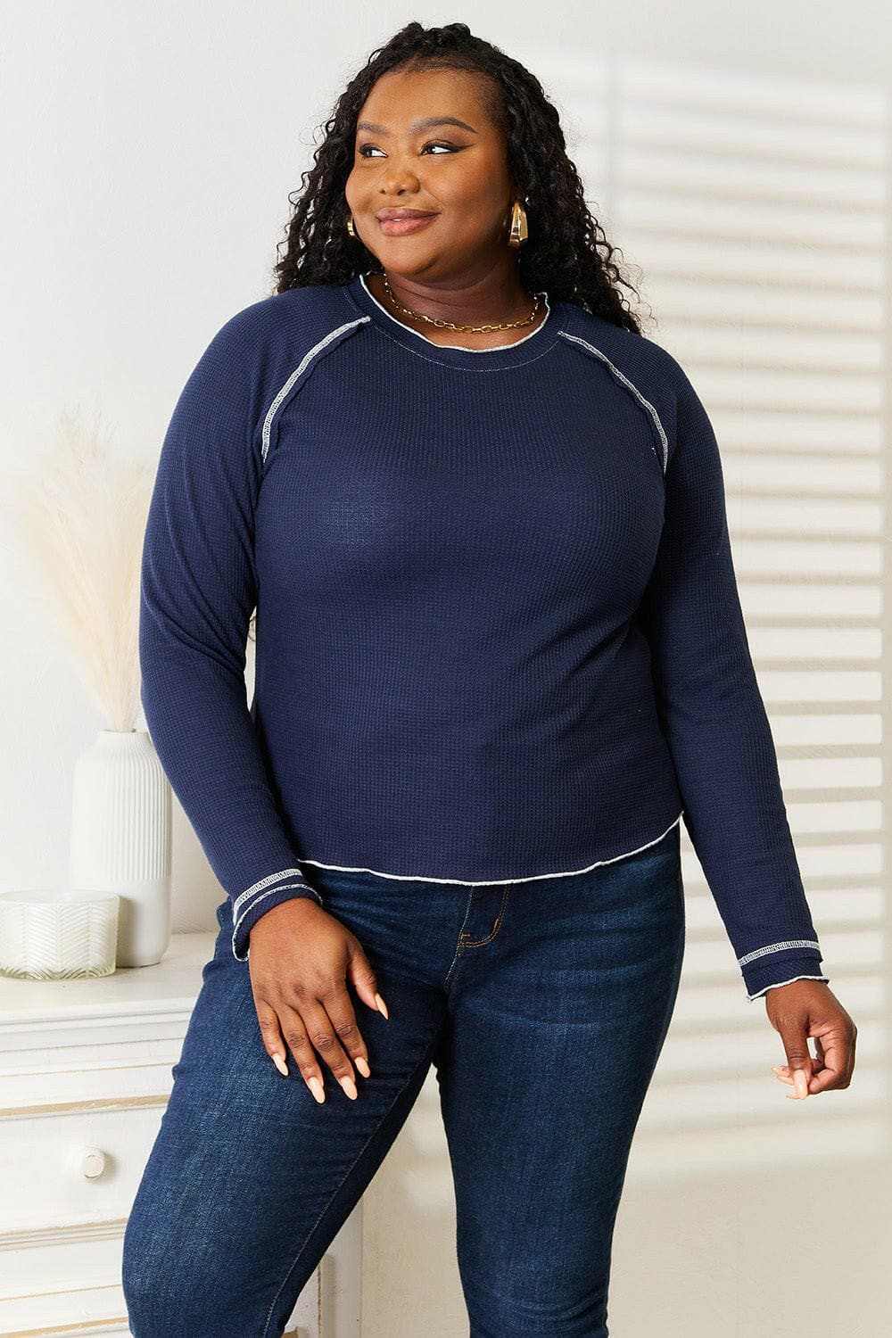 Casual chic raglan top - longline fit - Love Salve