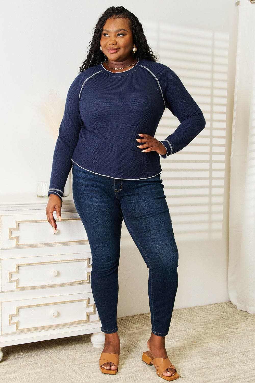 Casual chic raglan top - longline fit - Love Salve
