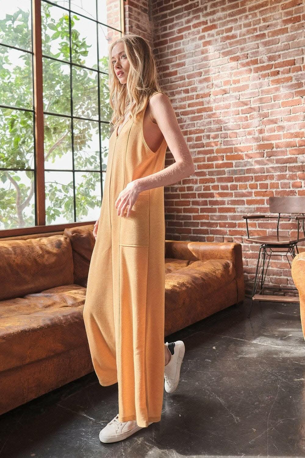 Ces Femme V-Neck Sleeveless Wide Leg Jumpsuit - Love Salve