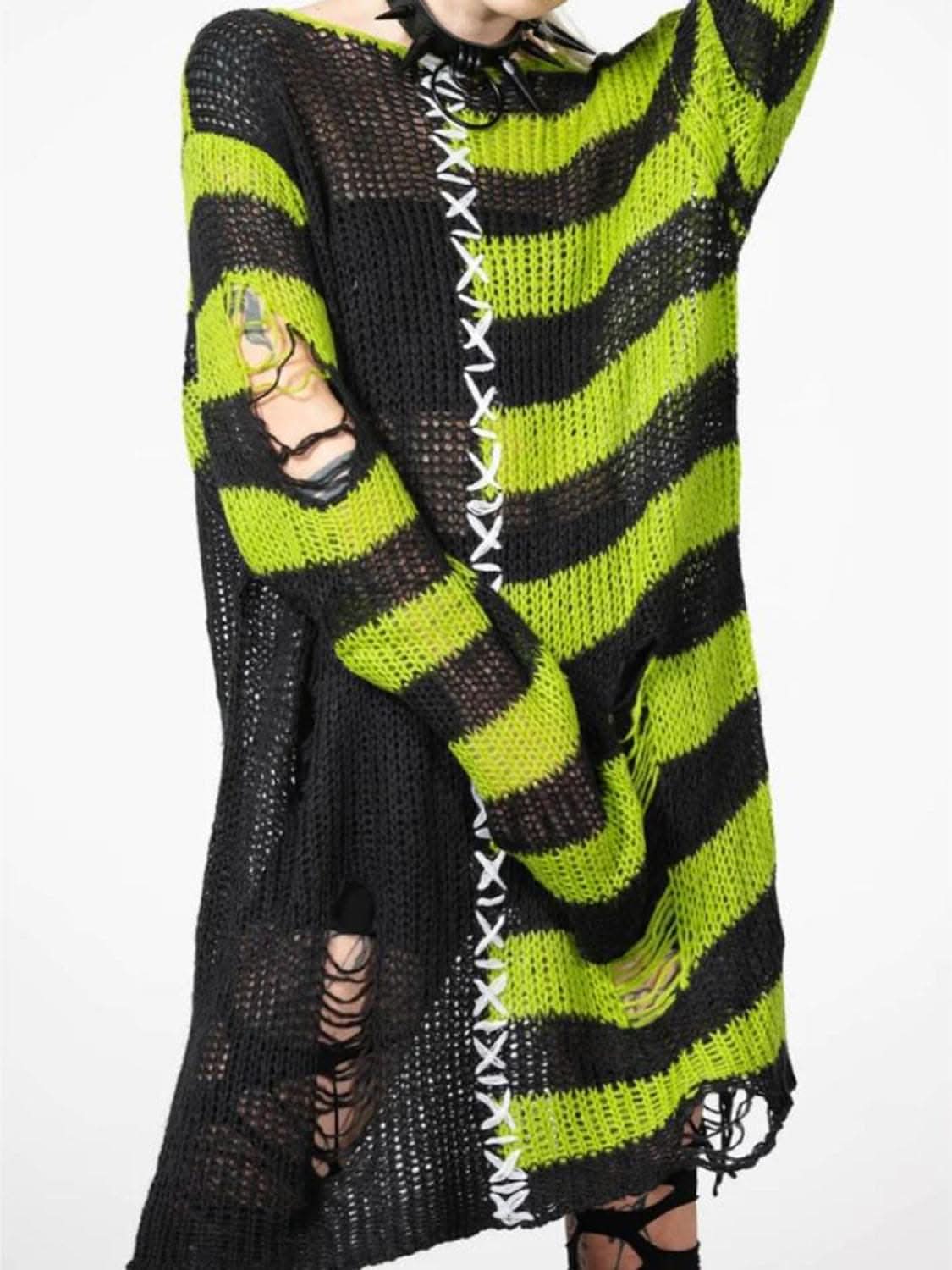 Chic Distressed Sweater Tunic - Love Salve
